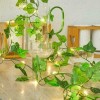 LED Solar Powered Ivy Fairy String Lights Outdoor Wall/Fence Light