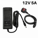 12V 5A 60W AC/DC Power Supply Adaptor 5 amp Transformer
