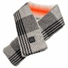 Smart Electric USB Heated Scarf, Adjustable Heating Level, USB Connector (Dark Checked)