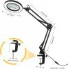 8x Magnifying Glass With LED Ring Light And Desktop Arm Clamp