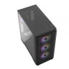 Vida AQUILON Black ATX Gaming PC Case, Meshed,  E-ATX, 4x 120mm ARGB LED Fan, Tempered Glass Panel