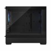 Fractal Design Pop Mini Air RGB (Black TG) Gaming Case w/ Clear Glass Window, Micro ATX, Hexagonal Mesh Front, 3 RGB Fans & ARGB Controller