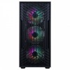 CIT Terra Black Gaming mATX Case 4x ARGB Fans Mesh Front and Tempered Glass Side Panel