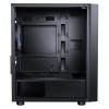 CIT Terra Black Gaming mATX Case 4x ARGB Fans Mesh Front and Tempered Glass Side Panel