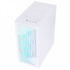 CIT Terra White Gaming Case mATX Tower 4x ARGB Fans Mesh Front and Tempered Glass Side Panel