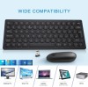 Compact Mini Wireless Keyboard And Mouse Combo Set - UK Layout - Black