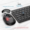 Compact Mini Wireless Keyboard And Mouse Combo Set - UK Layout - Black