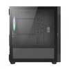 Vida Zephyr Black mATX Gaming PC Case, Meshed Panel, Micro ATX, 4x 120mm ARGB Fans, Tempered Glass