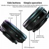 Bluetooth Headphones Headset Portable Wireless Over Ear With RGB LED - Black