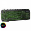 CiT Connect USB Keyboard 7 Colour LED Backlit With Phone Rest and USB Hub
