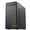 CiT Home Micro Tower ATX PC Case mATX With ARGB LED Strip