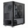 CiT Omega mATX Tower Tempered Glass PC Gaming Case 1x ARGB Fan
