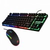 Combrite Falcon TKL Compact USB Keyboard And Mouse Combo Rainbow LED Backlit GKM669