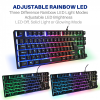 Combrite Falcon TKL Compact USB Keyboard And Mouse Combo Rainbow LED Backlit GKM669