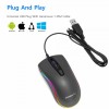 Combrite M42 USB Wired Mouse RGB LED With Scroll Wheel, Adjustable DPI