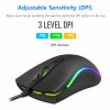 Combrite M42 USB Wired Mouse RGB LED With Scroll Wheel, Adjustable DPI