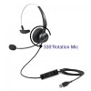 Combrite Single Ear Call Centre Headset With Swivel Microphone USB Wired