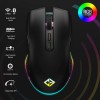 Combrite WGM-300 Rechargeable Wireless Gaming Mouse 2.4Ghz & Bluetooth, USB-C