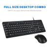 Combrite USB Keyboard & Mouse Combo Set Black KM23