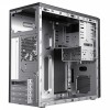 CiT Course Micro ATX PC Case with Brushed Aluminium Front and 1 x 8cm Rear Fan