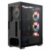 CIT Crossfire Mesh Gaming Case 6x ARGB Fans Glass Side MB SYNC Tempered Glass Panel