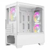 CIT Level 1 White MATX Case Glass Front Side 3x ARGB Fans