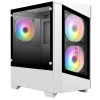 CIT Level 1 White MATX Case Glass Front Side 3x ARGB Fans