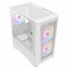 CIT Level 2 White Micro ATX Gaming PC Case Mesh Front Glass Side 3xARGB Fans[1]
