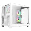CiT Pro Android X Gaming Cube All In White Case with 3 x 120mm Infinity ARGB Fans