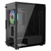 CIT Quake Gaming Matx Case 1xARGB Fan LED Strip Glass Side Panel