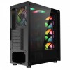 CiT Raider Gaming Case 6 x Halo Spectrum RGB Fans Tinted Tempered Glass Panels