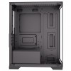 CiT Range Black MATX Gaming Tower PC Case with Tempered Glass Panels 3x LED Fans