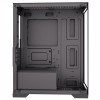 CiT Range Black MATX Gaming Tower PC Case with Tempered Glass Panels 3x LED Fans