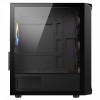 CIT Saturn mATX Gaming Case 4x ARGB Fans Mesh Front Tempered Glass Panel - Black