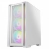 CIT Vento All In White Gaming MATX Case Meshed Front 4x ARGB Fans Tempered Glass Side Panel