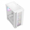 CIT Vento All In White Gaming MATX Case Meshed Front 4x ARGB Fans Tempered Glass Side Panel