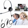 Single Ear Headset With Swivel Microphone 3.5MM Jack