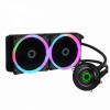 GameMax Iceberg 240mm Water Cooling System Liquid Cooler with 7 Colour PWM Fans