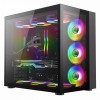 GameMax Infinity RGB Mid-Tower ATX PC Black Gaming Case With Tempered Glass Side Panel 6x ARGB Fans