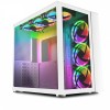 GameMax Infinity RGB Mid-Tower ATX PC White Gaming Case With Tempered Glass Side Panel 6x ARGB Fans