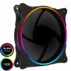 GameMax Mirage 120mm Rainbow RGB Case Fan 5V Addressable 3pin Header 3pin MB