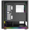 Game Max View ARGB Sync Gaming Case 2xLED Strips 3xFans 3Pin Hub TG Front