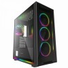 Game Max View ARGB Sync Gaming Case 2xLED Strips 3xFans 3Pin Hub TG Front