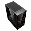 GameMax Black Hole ARGB Gaming Case 2x20cm ARGB Fan 1xARGB Hub