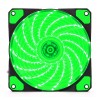 Jedel 120mm Green LED PC Case Cooling Fan 3-Pin PWM/4-Pin Molex Connector