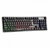 Marvo Scorpion K616A Gaming Keyboard, 3 Colour LED Backlit, USB 2.0, Frameless and Compact Design with Multi-Media and Anti-ghosting Keys, UK Layout