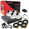 Longse CCTV Kit 4 Channel 8MP XVR Recorder & 4 x 8MP AHD/TVI/CVI BNC White Cameras