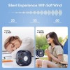 Rechargeable Mini USB Desk Fan Portable Small Quiet 3 Speed Table Cooling Fan