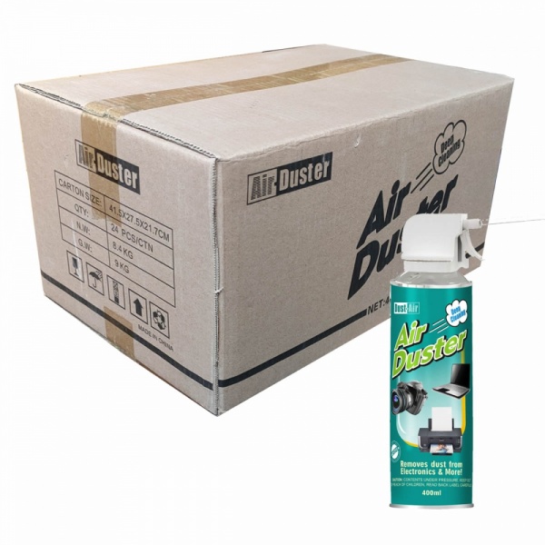 24 x 400ML Air Duster Can Compress Air Spray Cleaner - A Full Carton Bulk Buy