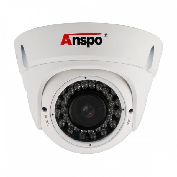 Anspo 5.0MP 4 IN 1 VF Varifocal Dome White CCTV Camera - ASP-ZH9088-500S